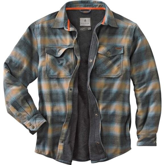 Whitetails Archer Flannel Thermal Lined Shirt Jacket for Men, Quilted Insulated - Picture 1 of 5